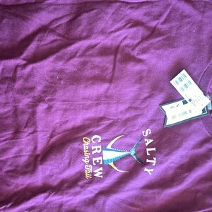 Salty Crew Maroon Shirt